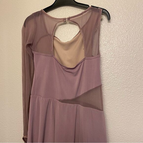 Weissman dance costume LOVE ME AGAIN 10156 Asymmetrical lavender mauve LC child - Picture 5 of 13